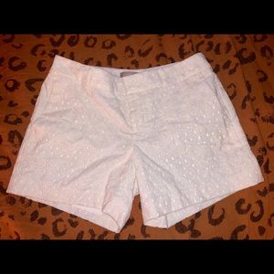 Banana Republic White Eyelet Shorts